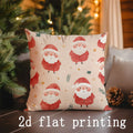 Christmas Santa Patterns Pillow Covers by Axyaa: Sofa, Bedroom, Car, Decor Cushion Cover