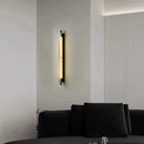Axyaa Modern Glass LED Wall Light, Industrial Black Sconce for Living Room, Corridor, Hotel