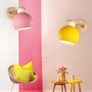 Axyaa Macaron Sconce: Colorful LED Adjustable Wall Light for Bedroom, Living Room, Foyer