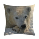 Axyaa Printed Linen Pillowcase for Home Sofa Car Decor 45*45cm
