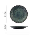 Axyaa Flower Shaped Ceramic Plate - Creative Tableware for Pasta, Dessert, and Fruit Salad