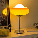 Axyaa Egg Tart LED Floor Lamp for Nostalgic Bauhaus Style Indoor Decor