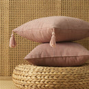 Axyaa Linen Cushion Covers 45x45cm - Soft & Decorative for Living Room Sofa