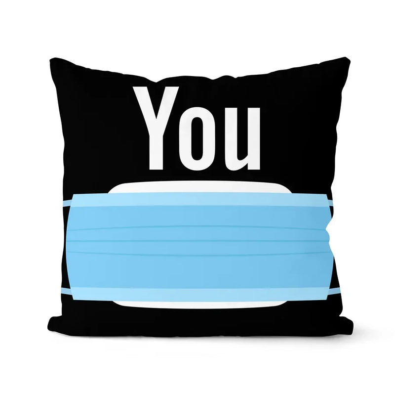 Axyaa Soft Mask Cushion Cover Set - Home Decor Pillowcase Collection