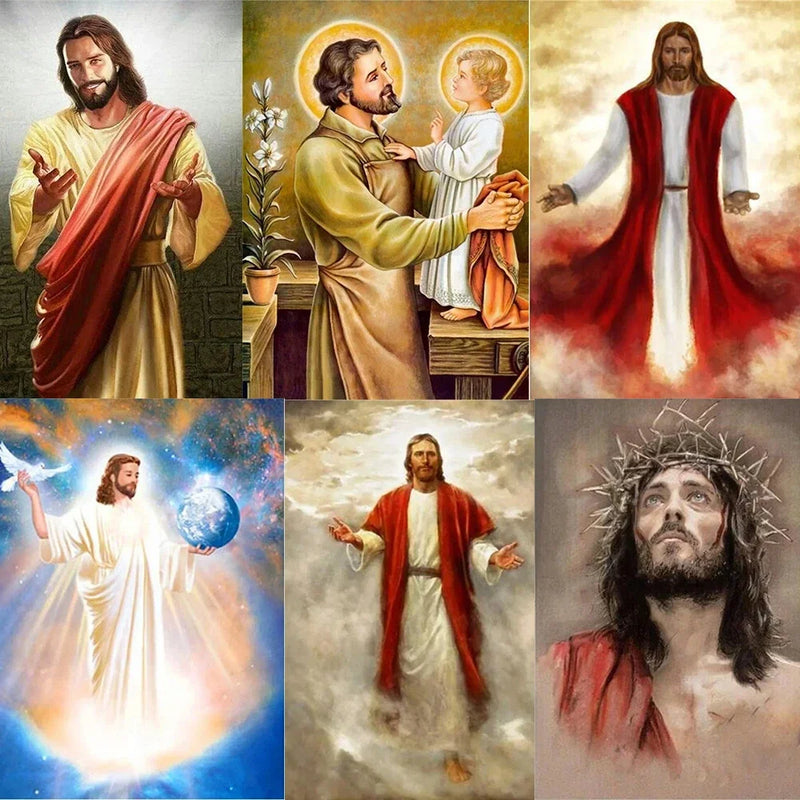 Axyaa Jesus Tapestry: Christmas Wall Hanging Cloth for Home Decor