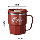 Axyaa Double-Wall Insulated Stainless Steel Coffee Cup Mug with Lid
