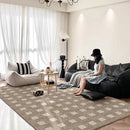 Axyaa Checkered Print Large Area Carpet for Modern Minimalist Living Room