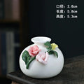 Axyaa Ceramic Mini Flower Pot Vase for Hydroponics & Aromatherapy Décor