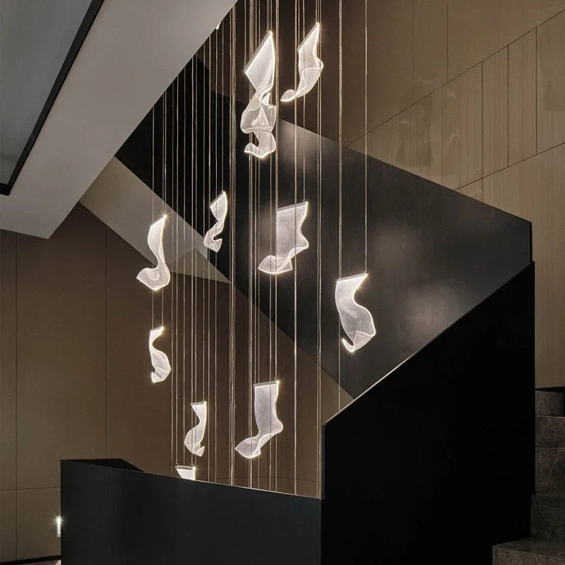 Axyaa Villa Acrylic Chandelier for Modern Luxury Decor & Lighting