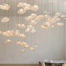 Axyaa Cloud Design Glass LED Pendant Light for Modern Art Decor Dining Room Chandelier