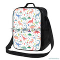Axyaa Dino Insulated Lunch Bag - Portable Thermal Bento Tote for Kids, Boys, Girls