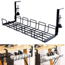 Axyaa Under-Desk Cable Management Rack | Wire Storage Organizer for Power Board Adapter