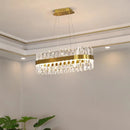 Axyaa Crystal Chandelier: Modern Light Luxury for Living Room, Bedroom, Dining Room & Hotel