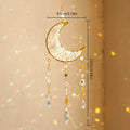 Axyaa Crystal Prism Wind Chimes Rainbow Maker Wall Hanging Room Decor Moon Catchers