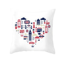 Axyaa London Cushion Cover: British Style Sofa Decor, Home Party Decoration Pillow Case