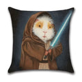 Axyaa Cartoon Mouse Linen Pillowcase for Home Party and Car Decor