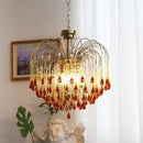 Axyaa Crystal Ceiling Chandelier: Modern Luxury LED Pendant Light for Home Living Room, Bedroom, Dining Room