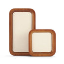 Axyaa Wooden Microfiber Velvet Multi-Purpose Jewelry Tray Storage Display