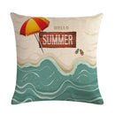 Axyaa Printed Linen Pillowcase 45*45cm for Sofa Chair Decoration