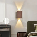 Axyaa Modern LED Double Head Wall Lamp in Gold/Black for Living Room, Bedroom Lighting