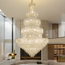 Axyaa Luxury Crystal Chandelier: Elegant European Style Main Dining Room Lighting