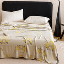 Axyaa Bamboo Fiber Jacquard Double-layer Gauze Cold Blanket Towel Quilt