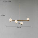 Axyaa Nordic Metal Chandelier Glass Pendant Light