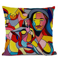 Axyaa European Retro Style Oil Painting Cushion Cover
