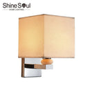 Axyaa American Classic Bedhead Fabric Wall Lamp LED for Indoor Study Bedroom