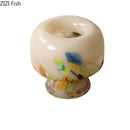 Axyaa Mushroom Glass Vase: Creative Floral Table Decor & Room Aesthetic