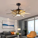 Axyaa Modern LED Ceiling Fan for Kids Bedroom with Remote Control