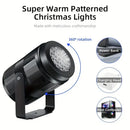 Axyaa LED Christmas Projector Light, 16 Patterns USB Powered Outdoor Decoration