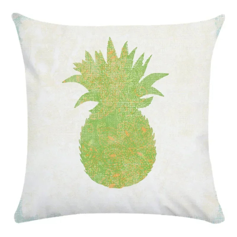 Axyaa Cartoon Fruit Vegetable Print Cushion Cover 45X45CM