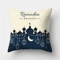 Axyaa Islamic Eid Mubarak Ramadan Cushion Cover for Muslim Home Decor