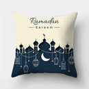 Axyaa Islamic Eid Mubarak Ramadan Cushion Cover for Muslim Home Decor