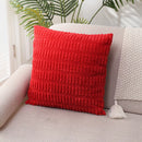 White Green Corduroy Cushion Cover 45x45, Modern Home Decor for Sofa, Axyaa Brand