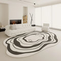 Axyaa Plush Cloakroom Rug: Modern Style Irregular Shapes Carpet, Soft Fluffy Floor Mat