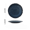 Axyaa Flower Shaped Ceramic Plate - Creative Tableware for Pasta, Dessert, and Fruit Salad