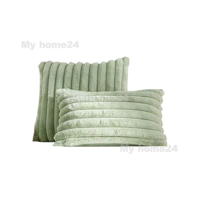 Axyaa Retro Fluffy Soft Pillowcase 45*45cm 50*30cm for Sofa Couch Home Decor