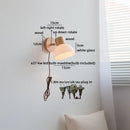 Axyaa Glass Wall Sconce Light Fixture for Bedroom and Bathroom