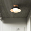 Axyaa Nordic Wooden LED Ceiling Lamp: Modern Macaron Decor Fixture