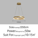 Axyaa Modern LED Living Room Pendant Light - Elegant Dining Room Fixture