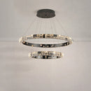 Axyaa Luxury Crystal Chandelier for Living Room & Bedroom - Indoor Pendant Lighting