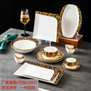 Axyaa Ceramic Steak Wedding Set - Round Plate, Soup Bowl, Rectangular Tableware