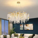 Axyaa Luxury Crystal Chandelier for Elegant Living Spaces