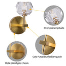 Axyaa Nordic Crystal Ball Wall Lamp for Bedroom LED Lighting & Christmas Decor