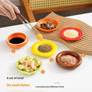 Axyaa Ceramic Flavor Dish Set of 4 Soy Sauce Dipping Seasoning Small Dish