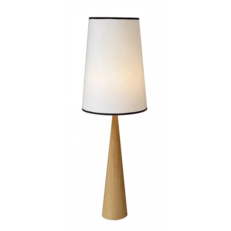 Axyaa Wabi-sabi Wood Floor Lamp Nordic Design Cream Cloth Light E27