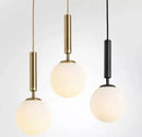 Axyaa Green Glass LED Pendant Light with Wood Hangle & Copper Socket