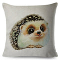 Axyaa Watercolor Animal Pillowcase - Cute Cartoon Design for Living Room Sofa